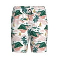 thumbnail image 3 of Yiaed Hawaii Palms for Men's Soft Sleep Pajama Short Lounging Pajama Shorts-XX-Large, 3 of 8