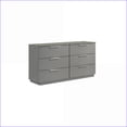 thumbnail image 5 of Bedroom Set Queen 5-Piece Modern Slate Gray with LED Lighting & Storage | Standard Beds | Double Dressers, 5 of 23