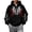 Black 1, variant on Unisex Y2K Zip Up Hoodie Oversized Gothic Hooded Sweatshirt Casual Baggy Punk Grunge Hooded Jacket Alternative Streetwear