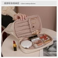 thumbnail image 4 of Cloud Cosmetic Bag Korean Version Celebrity Wind Washing Bag Repair Bag Double Waterproof PU Leather Bag, 4 of 7