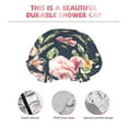 thumbnail image 5 of Kdxio Vintage Floral Print Shower Cap for Women,Elastic and Reusable,Double Waterproof Layers Bathing Hat, 5 of 9