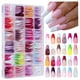 thumbnail image 1 of 288 piezas de uñas postizas sin costuras, reutilizables y con puntas. Uñas postizas para mujeres y niñas., 1 of 5