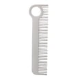 thumbnail image 2 of Peine de acero inoxidable, herramienta de bolsillo Peine de bolsillo de metal de acero inoxidable Artículos de tocador creados con maestría, 2 of 8