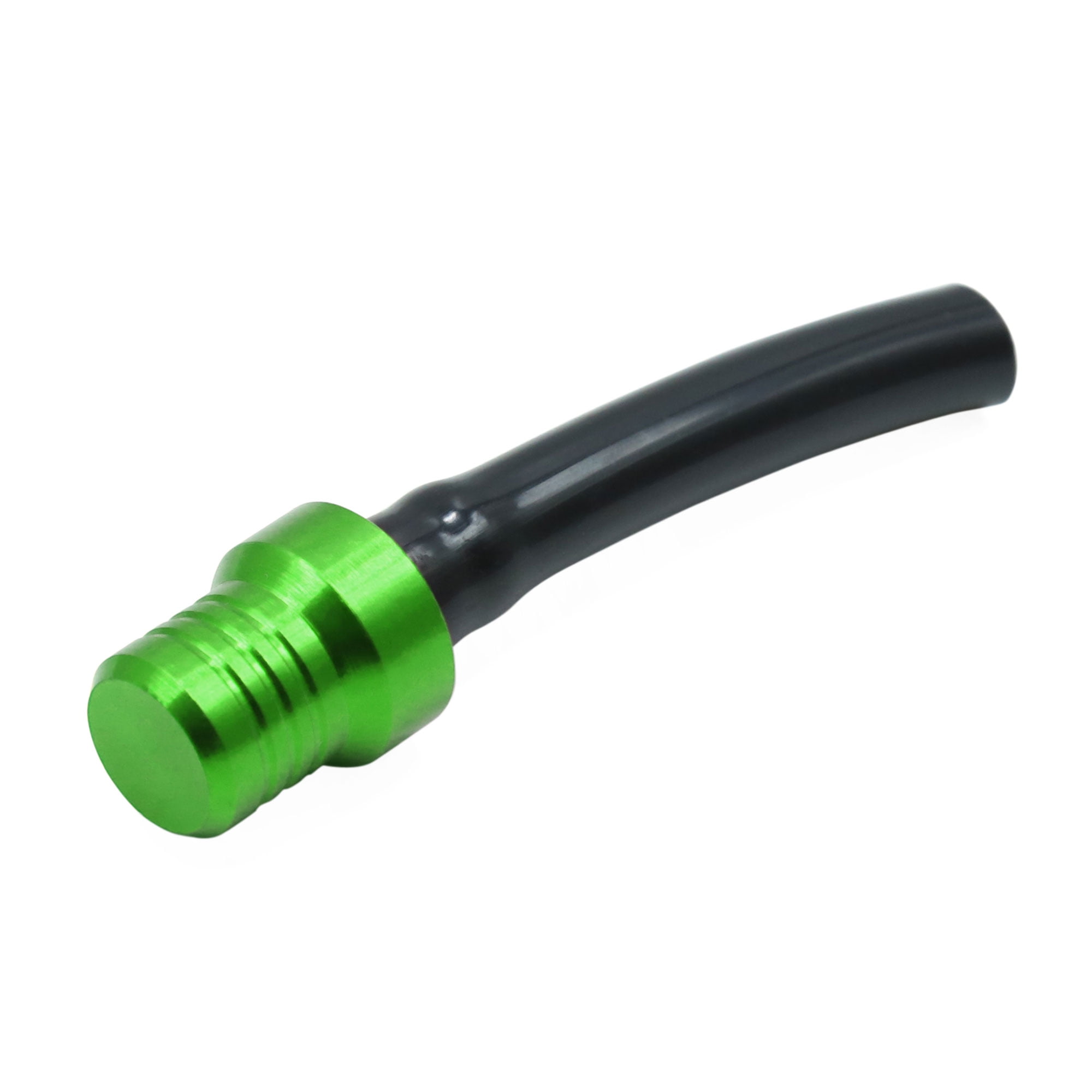 Green Motorcycle Gas Fuel Tank Cap Valve Vent Breather Hose Pipe One