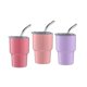 thumbnail image 1 of 3 paquetes de vasos pequeños LIUXGMXG Acero inoxidable con pajita y tapa, 1 of 5