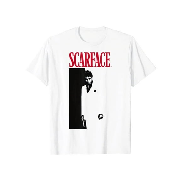 Scarface Classic Poster Graphic T-Shirt Men's White (Medium)