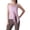 Pink, variant on Women's Workout Tank Tops Spaghetti Strap Yoga Shirts Activewear Sheer Mesh Breathable Quick Dry Sleeveless Camisoles Split Tie Front Loose for Gym Running S