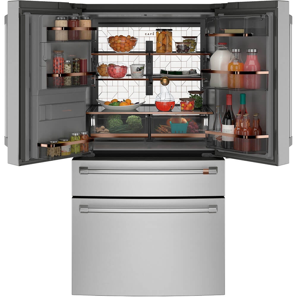 Cafe CXE22DP2PS1 22.3 Cu. Ft. Stainless French Door Counter Depth Smart Refrigerator