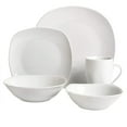 thumbnail image 3 of Gibson 129384.39R Classic Pearl Fine Ceramic Square Dinnerware Set, White - 39 Piece, 3 of 5