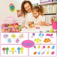 thumbnail image 6 of Somnr Pop Beads, 700+ Pcs Jewelry Making Kit, DIY Arts and Crafts for Age 3+Year Old Girls, Kids Creative DIY Set with Necklace, Bracelet, Rings, 6 of 9