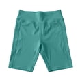 thumbnail image 4 of IWRICH Biker Shorts Women with Pockets High Waist Soft Tummy Control Workout Shorts for Yoga Athletic Gym Mint Green L, 4 of 4