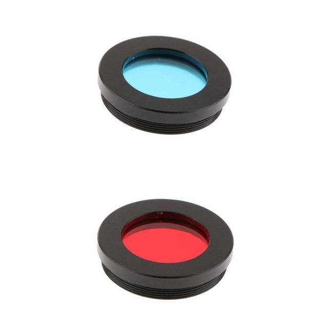Juego de filtros de color de 2 uds 1,25 pulgadas para lente ocular del telescopio astronómico Baoblaze filtros de telescopio