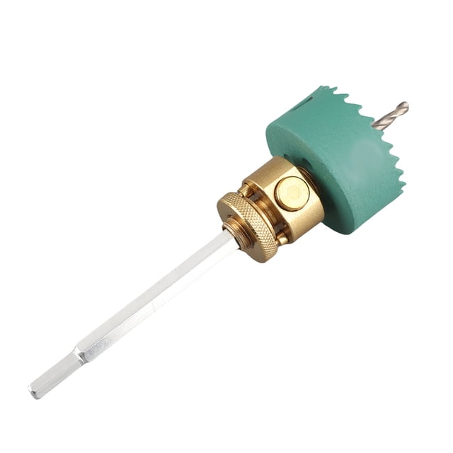 Recessed Lights Hole Saw Can Light Hole Saw Universal Hex Handle Interface High Strength Alloy Steel Quick Disassembly Connecting Rod for Ceiling Drywall Drilling