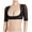 Black, variant on Women Upper Arm Shaper Body Compression Sleeves Post Surgical Slimmer Humpback Posture Corrector Tops Mesh Breathable Shapewear