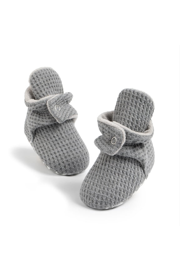Baby Girls Boys Cotton Boots Newborn Winter Cozy Fleece Booties Infant Socks Shoes for 3-18 Months