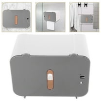 SOPOTUTU Touchless Bathroom Paper Towel Dispenser No Drill Grey Wall Mount
