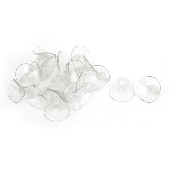 Unique Bargains Aquarium Sucker Suction Cup 6mm Air Line Pipe Pump Tube Wire Holder Clips 20 Pcs 27mm Dia