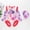 Red, variant on Laipiong Kids Girls 2 Piece Swimsuits Ruffle Long Sleeve Cute Print Rash Guard Bathing Suits Trendy Comfy Beach Vacation Swimwear