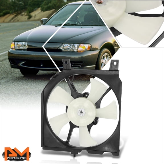 PM PERFORMOTOR for 91-12 Nissan Tsuru/Sentra/200Sx/Lucino/NX 1.6L MT A/C Condenser Fan Assembly