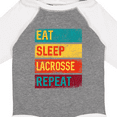 thumbnail image 4 of Inktastic Lacrosse Player Eat Sleep Lacrosse Repeat Boys or Girls Long Sleeve Baby Bodysuit, 4 of 5