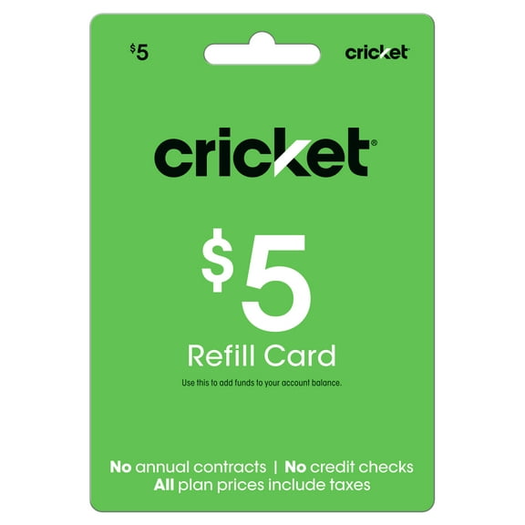 Cricket Wireless $5 e-PIN Top Up (Email Delivery)