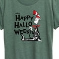 thumbnail image 3 of Dr. Seuss - Happy Halloween Skeleton Cat - Women's Short Sleeve Graphic T-Shirt, 3 of 6