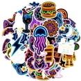 thumbnail image 2 of 35pcs-50pcs Neon Stickers Stationery Stickers Cartoon Animal Stickers Kids Stickers for Laptops Suitcase Fridge, 2 of 9