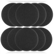 On-Ear Cushions 50mm 2" Foam Ear Pads Headphone Headset Disposable Covers, Round (5 Pairs) Pack of 10