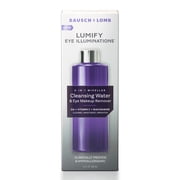 LUMIFY Eye Illuminations Cleansing Water & Eye Makeup Remover, 3-in-1 Micellar Water Contains Hyaluronic Acid, Vitamin C & Niacinamide, Clinically Proven & Hypoallergenic, Contact Lens & Las - 4 Pack