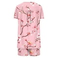 thumbnail image 5 of Xixinqiwan Womens Pajama Sets,Women's Short Sleeve Top and Shorts Soft Round Neck Pjs Lounge Set Two-piece Shorts Outfits Set, 5 of 6