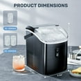thumbnail image 3 of Auseo 35Lbs Nugget Ice Maker Countertop, Self-Cleaning with Ice Scoop, for Home/Office/Bar, Black, 3 of 12