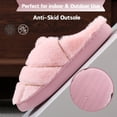 thumbnail image 3 of CHICVOMEY Womens Soft Cozy Slippers Mexican Concha Bread Warm Plush Slippers for Women with Memory Foam Insoles Warm Cozy House Shoes for Indoor Outdoor Home Use, 3 of 6