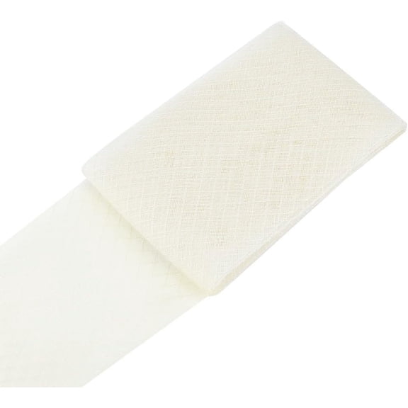 3.28 Yards Beige Wedding Hat Veil Net 6-1/4 Inch Wide Bridal Veil Netting Fabric Veiling Millinery Netting Trimmings for Wedding Decoration Sewing Hat Decorating Beige DIY