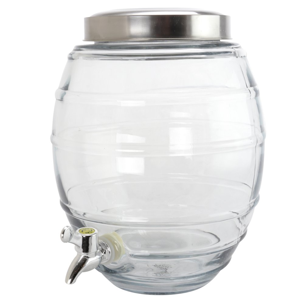 Gibson Home General Store 2 Gallon Barrel Shape Beverage Dispenser in