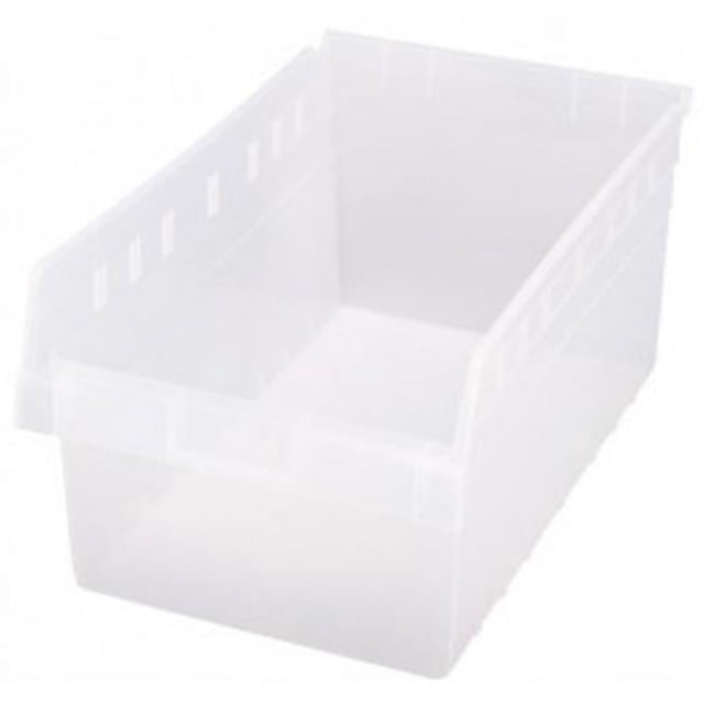 Quantum Storage QSB810CL Clear Plastic Storage Bins - 17.88 x 11.13 x 8 in.