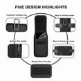 thumbnail image 4 of No Belt Clip Rugged Carabiner Belt Loop Case with Belt Loop is Compatible with Samsung s25, s24, s23, s22, s21, s20 Regular size with a cover on it. Not for PLUS or Ultra phones., 4 of 7
