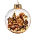 thumbnail image 2 of Glowing Christmas Story Ornament,Light Up Mini Holiday Scene,Christmas Tree Hanging Ornaments,Christmas Scene In Clear Acrylic Ball,Festive Keepsake Gift for Home Christmas Xmas Party Decoration, 2 of 8