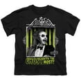 thumbnail image 2 of Beetlejuice Ghost With The Most Kids T Shirt (Medium) for Youth Toddler Boys and Girls, Black, 2 of 5