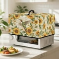 thumbnail image 2 of TSOVTHRID Hummingbird Sunflower Letter Print Microwave Oven Dust Cover with Handle Microwave Oven Grill Cover Protector Universal Reusable Decor Accessories for Kitchen, 20.9"W x 15.7"D x 12.4"H, L, 2 of 7