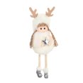 thumbnail image 2 of Kearding Colgante para árbol de Navidad, muñeco de peluche, adorno colgante de Navidad para el hogar, oficina, regalo de Navidad para niña Kits de decoración para fiestas Blanco Cinco estrellas, 2 of 6