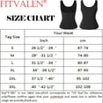 thumbnail image 2 of FITVALEN Women's Underbust Corset Sauna Sweat Waist Trainer Cincher Boned Body Shaper Tummy Fat Burner, 2 of 9