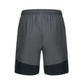 thumbnail image 4 of IYTR Men's Summer Sports Running Gym Shorts Mesh Breathable Solid Color Beach Short Pants with Pockets Gray L, 4 of 7