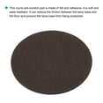 thumbnail image 3 of Uxcell 5.5" Dia. Adhesive Non-Slip Backed Felt, 2 Pcs 5mm Thick Round Lamp Base Anti-Slip Mat Anti-Scratch Pad, Brown, 3 of 6