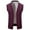 Wine, variant on AnuYalue Men's Fleece Sweater Vest Casual V-Neck Single Breasted Sleeveless Knit Cardigan Classic Fit Fall Winter Warm Waistcoat