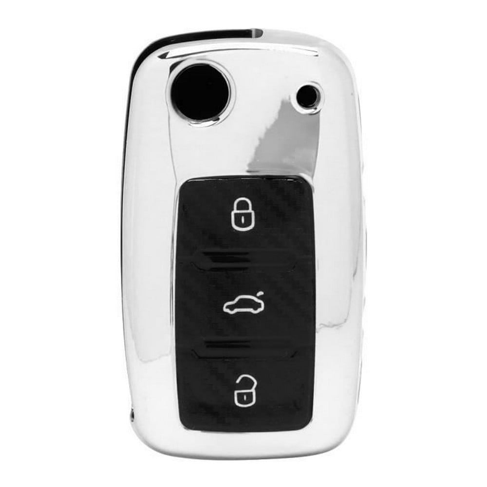 Car Remote Control Box Key Fobs Fiberglass Style Car Smart Key Cover