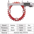 thumbnail image 4 of BUCKLOS 104 BCD Mountain Bike Single Speed Crankset 170mm MTB Square Taper Crankset and Chainring, 4 of 7