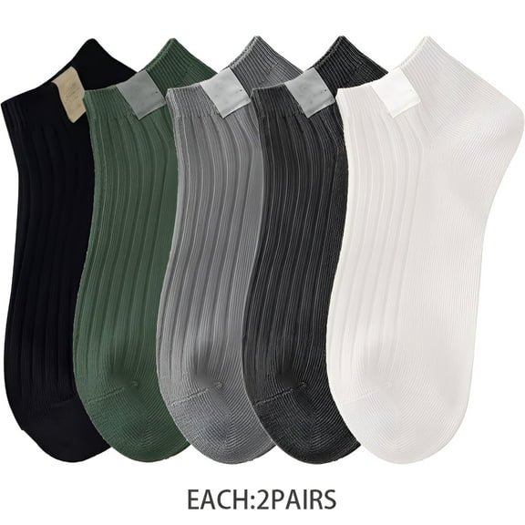 TELOLY 10Pairs Mens Ankle Socks9-13Mens Ankle Socks Size 9-11 Men's Socks ,Colormixing1
