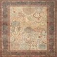 thumbnail image 1 of Ahgly Company Indoor Square Traditional Sienna Brown Persian Area Rugs, 5' Square, 1 of 6