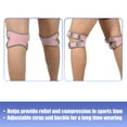 thumbnail image 5 of Vocoste Pair Basketball Knee Protector Patella Support Stabilizers for Race Playing Polyester Pink, 5 of 7
