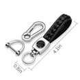 thumbnail image 5 of RAM in White Braided Rope Style Genuine Leather Chrome Hook Key Chain, 5 of 7